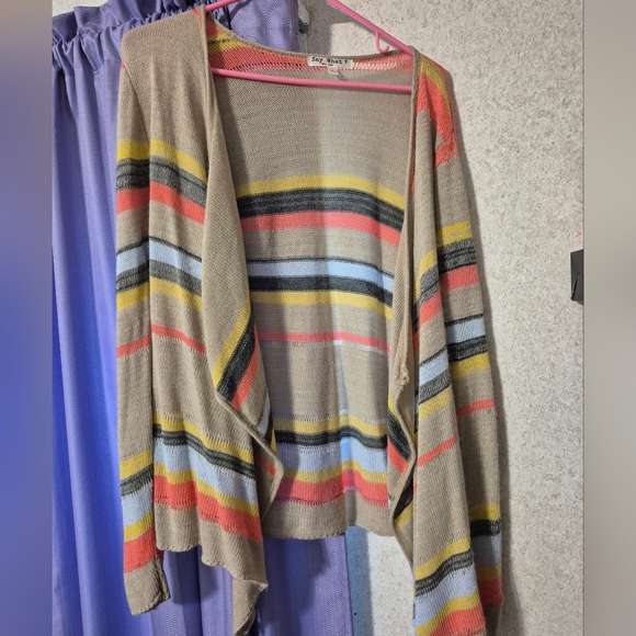 Love Tree Multicolor Striped Cardigan - Picture 1 of 3